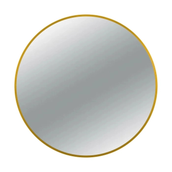 Miroir rond Balneo Corina doré 100 cm