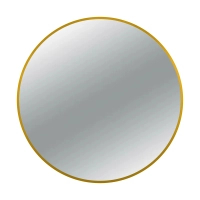 Miroir rond Balneo Corina doré 80 cm