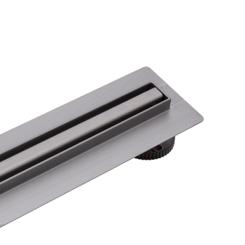 Caniveau de douche au sol Balneo Slim & Low ProLine Gun Metal 100 cm