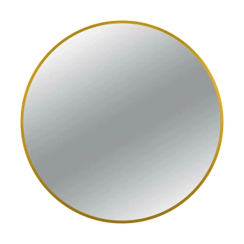 Miroir rond Balneo Corina doré 60 cm
