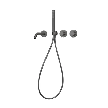Robinet de baignoire Balneo Cascade modèle 3 gun metal