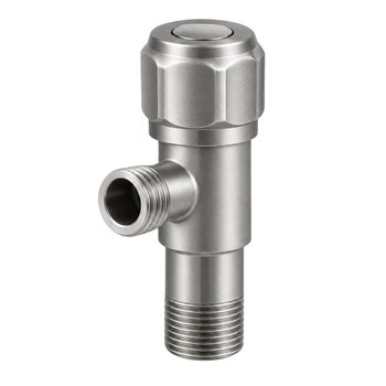 Vanne d'équerre avec tête céramique modèle 2 Inox 1/2 x 3/8