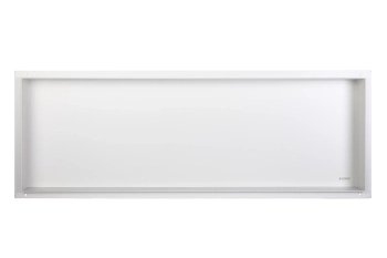Niche murale Balneo Wall Box No rim White 90 x 30 x 10 cm blanche en acier inoxydable sans bride