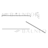 Profil de pente Balneo Gun Metal sol gauche 170 cm