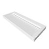 Vasque Veloria Coco White Solid Surface avec bonde linéaire 120 cm