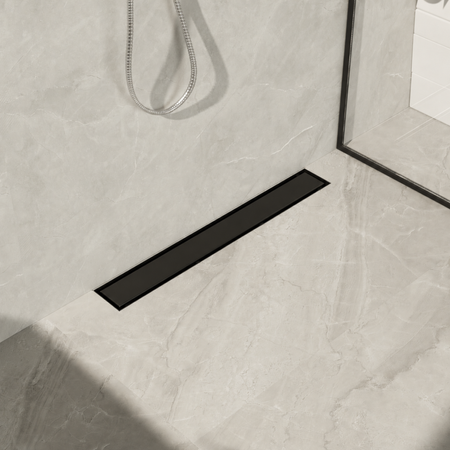Caniveau de douche mural Wall and Floor NEXT - 80 cm Black