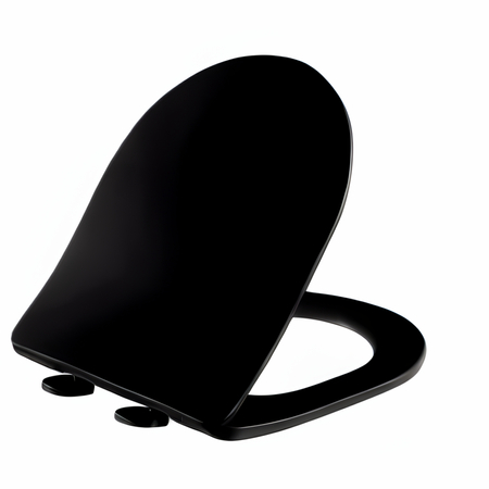 Abattant à fermeture douce pour cuvette WC Balneo LUNA, LUXA noir