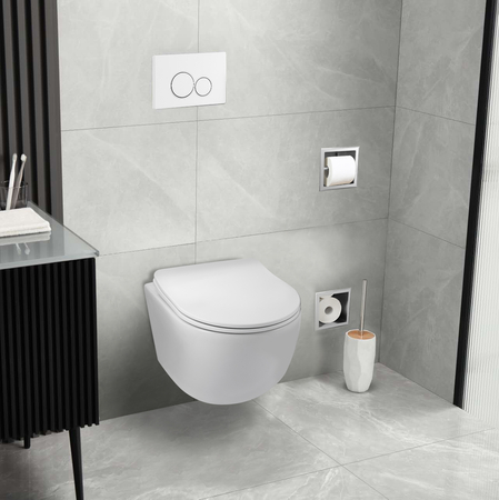 Plaque de commande WC Balneo Exo Blanc