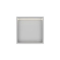 Balneo Wall Box LED étagère encastrée Inox 30 x 30 x 10 cm