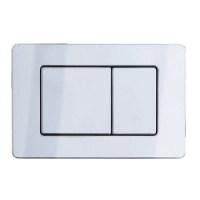 Plaque de commande WC Balneo Axo Chromé en acier inoxydable