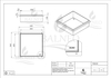 Niche murale Balneo Wall Box No rim White 30 x 30 x 10 cm blanche en acier inoxydable sans bride