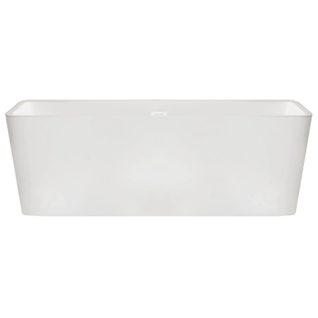 Baignoire îlot Balneo ROMA 170 x 80 cm blanche, en acrylique, avec cadre en acier inoxydable et 6 pieds stabilisateurs, avec trop-plein et bonde White