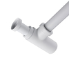 Siphon de lavabo en laiton Balneo blanc rond