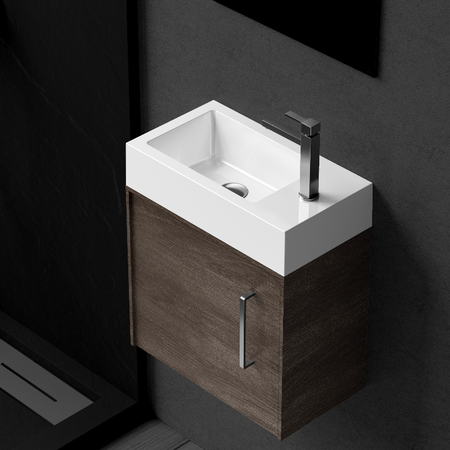 Vasque à poser Balneo Vega 40 x 22 cm blanche en conglomérat