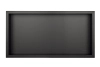 Niche murale Balneo Wall Box One Black 60 x 30 x 10 cm noire en acier inoxydable avec bride