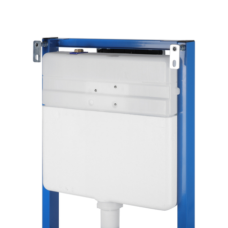 Ensemble WC encastré Balneo bâti-support Fix-Frame Slim Next avec cuvette WC blanche Luxa Tornado