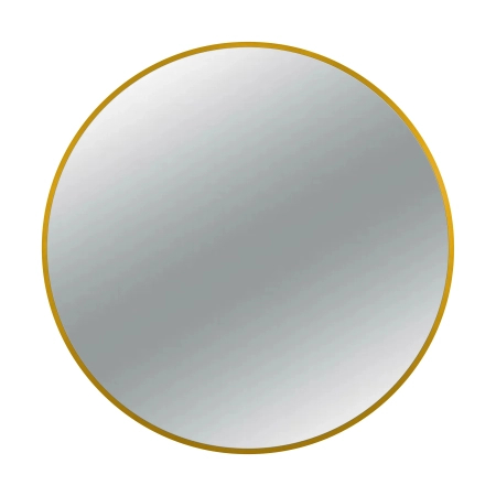 Miroir rond Balneo Corina doré 100 cm