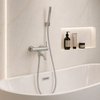Robinetterie baignoire Balneo Cascade set 1 inox