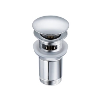 Bonde de lavabo Balneo Klik Klak C Chrome avec trop-plein