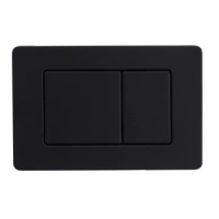 Plaque de commande WC Balneo Axo Noir en acier inoxydable