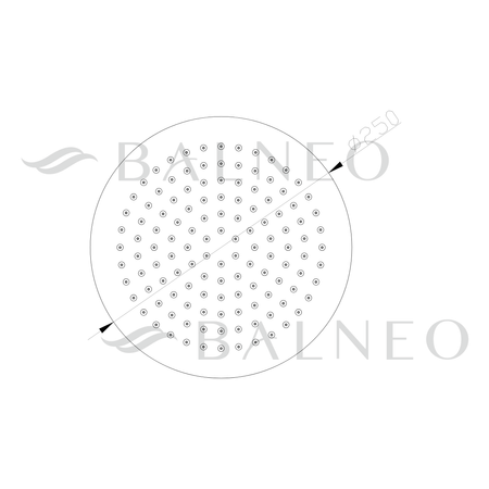 Balneo Cascade modèle 1 Pomme de douche en cuivre
