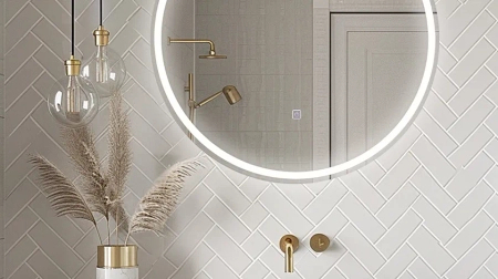 Miroir rond lumineux Balneo Sun 100 cm