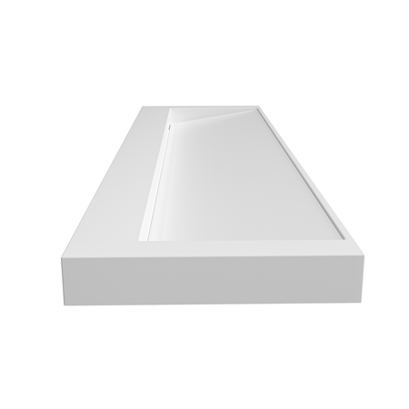 Vasque Veloria Coco White Solid Surface avec bonde linéaire 140 cm