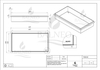 Niche murale Balneo Wall Box No rim White 60 x 30 x 10 cm blanche en acier inoxydable sans bride