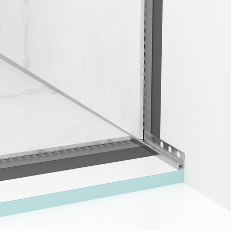 Profilé de pente Balneo inox mural droit 120 cm