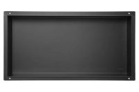 Niche murale Balneo Wall Box No rim Black 60 x 30 x 10 cm noire en acier inoxydable sans bride
