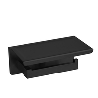 Porte-papier avec tablette pour téléphone Balneo Qarx noir