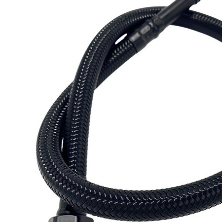 Tuyau de raccordement PEX Balneo noir tressé 3/8" x M10 60 cm