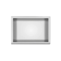 Étagère encastrée Balneo WALL-BOX ONE Inox 30x20x10 cm en acier inoxydable avec cadre