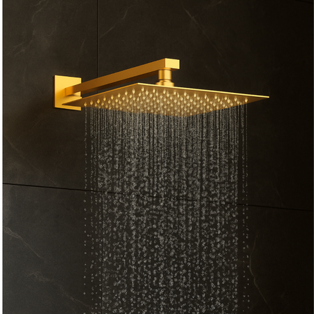 Douche de pluie Balneo Cascade modèle 2 Or brillant