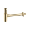 Siphon de lavabo en laiton Balneo, doré, rond – Brushed Gold