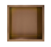 Niche murale Balneo Wall Box One Copper 30 x 30 x 10 cm cuivrée en acier inoxydable avec bride