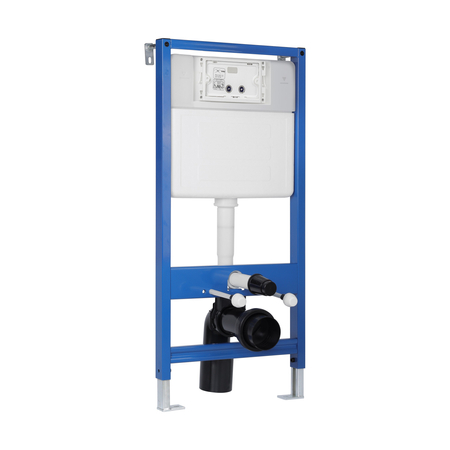 Ensemble WC encastré Balneo bâti-support Fix-Frame Standard avec cuvette WC blanche Luxa Tornado