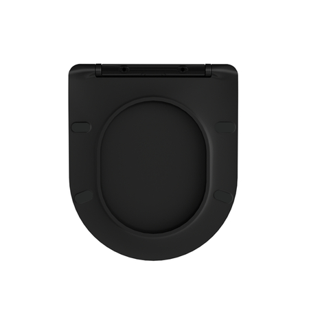 Abattant à fermeture douce pour cuvette WC Balneo LUNA, LUXA noir