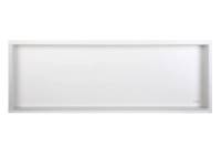 Niche murale Balneo Wall Box No rim White 90 x 30 x 10 cm blanche en acier inoxydable sans bride