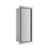 Compartiment brosse WC encastré Balneo Wall Box Brush S Tiles droite en acier inoxydable