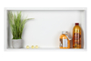 Niche murale Balneo Wall Box No rim White 60 x 30 x 7 cm blanche en acier inoxydable sans bride