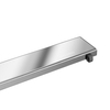 Siphon linéaire de sol Balneo Duplex Next Mirror Silver 100 cm chrome double face en acier inoxydable avec siphon bas et décanteur profond
