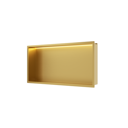 Balneo Wall Box Etagère encastrée LED Or 60 x 30 x 10 cm
