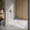 Receveur de douche en composite Balneo Stone Tray 80 x 80 x 2,5 cm blanc extra-plat carré