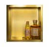 Niche murale Balneo Wall Box One Gold 30 x 30 x 10 cm dorée en acier inoxydable avec bride