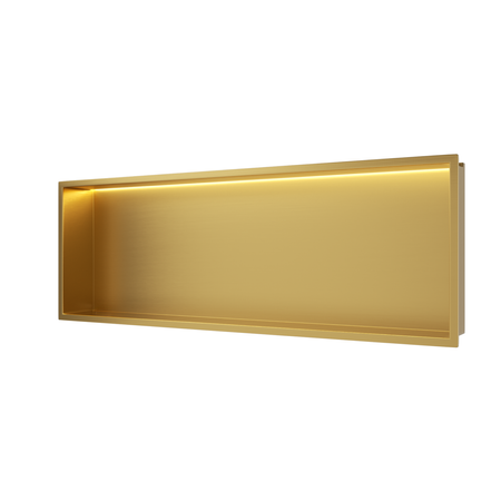 Balneo Wall Box Etagère encastrée LED Or 90 x 30 x 10 cm