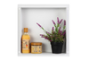 Niche murale Balneo Wall Box No rim White 30 x 30 x 10 cm blanche en acier inoxydable sans bride