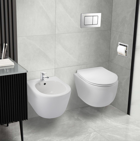 Bidet WC suspendu Balneo Arox blanc