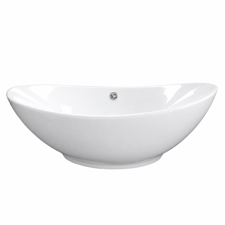 Vasque à poser Balneo Zerra 59 x 39 cm blanche en céramique