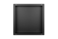 Niche murale Balneo Wall Box No rim Black 30 x 30 x 10 cm noire en acier inoxydable sans bride